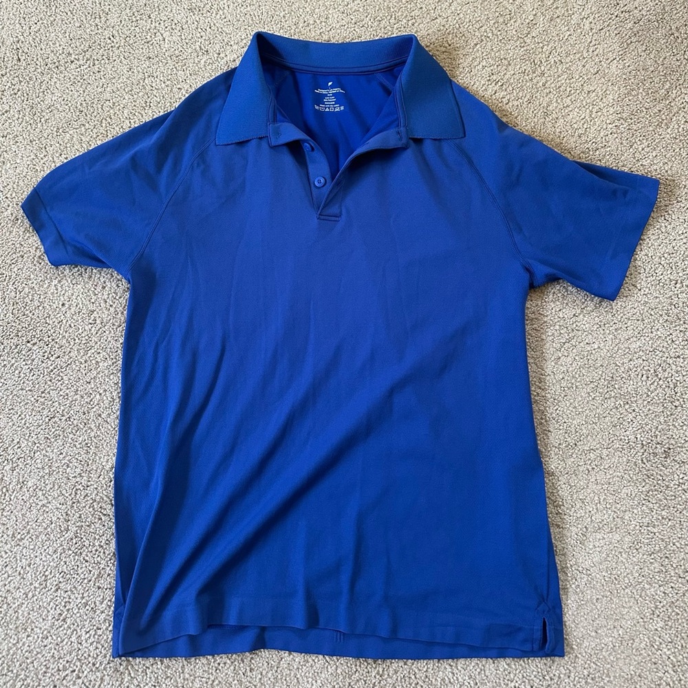Fabletics Mens Royal Blue Polo Shirt